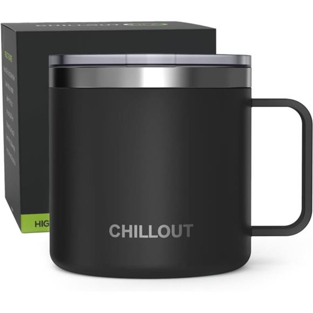 Stainless Steel 16 oz Vacuum Insulated Coffee Mug with Handle &Lid,Large Thermal